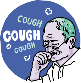 Man coughing