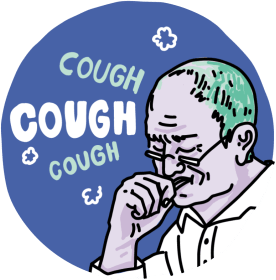 Man coughing