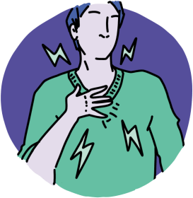 Man has chest pain